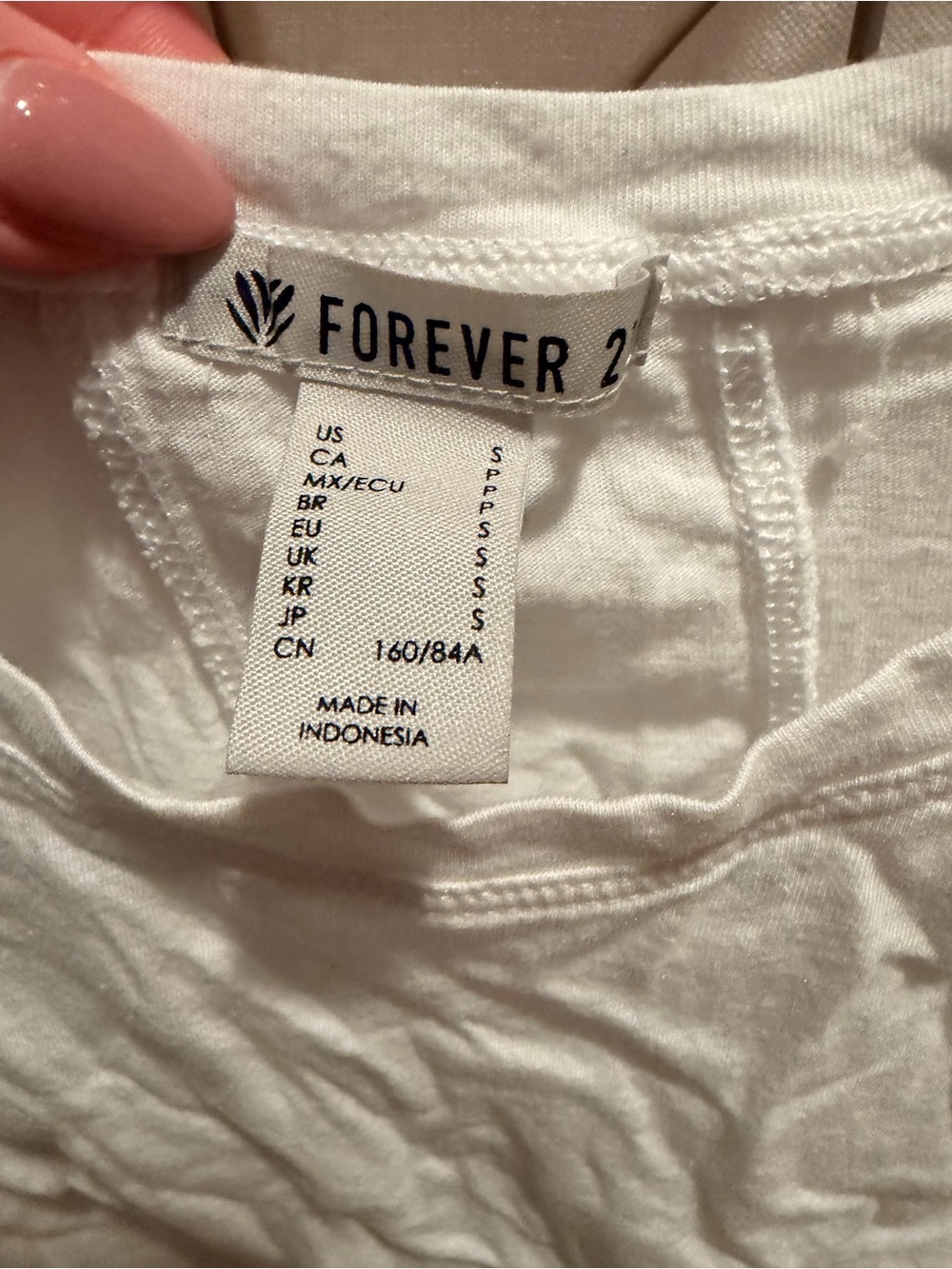 Forever 21 White Crop Top